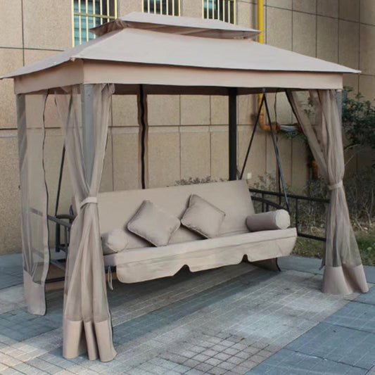 A outdoor swing rocking chair