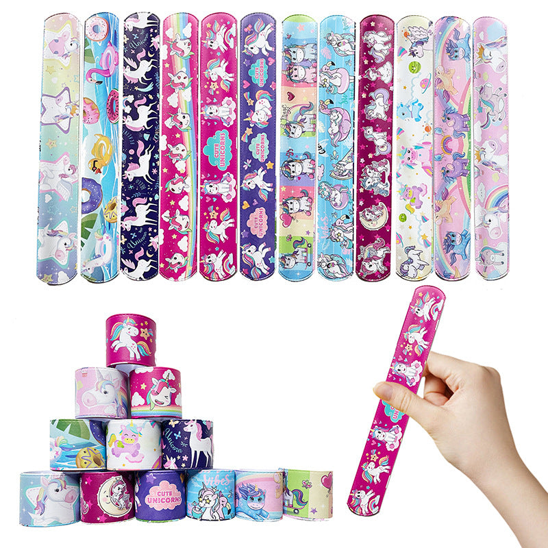 A 24 dinosaur unicorn patty ring factory direct sales holiday pie small gifts school gift bracelet wholesale - Mixbatch