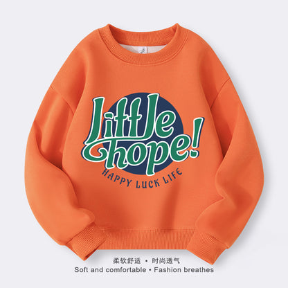 A children's crew neck sweater