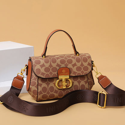 A small bag women's new Korean version of fashion temperament printing high sense niche versatile casual shoulder messenger bag