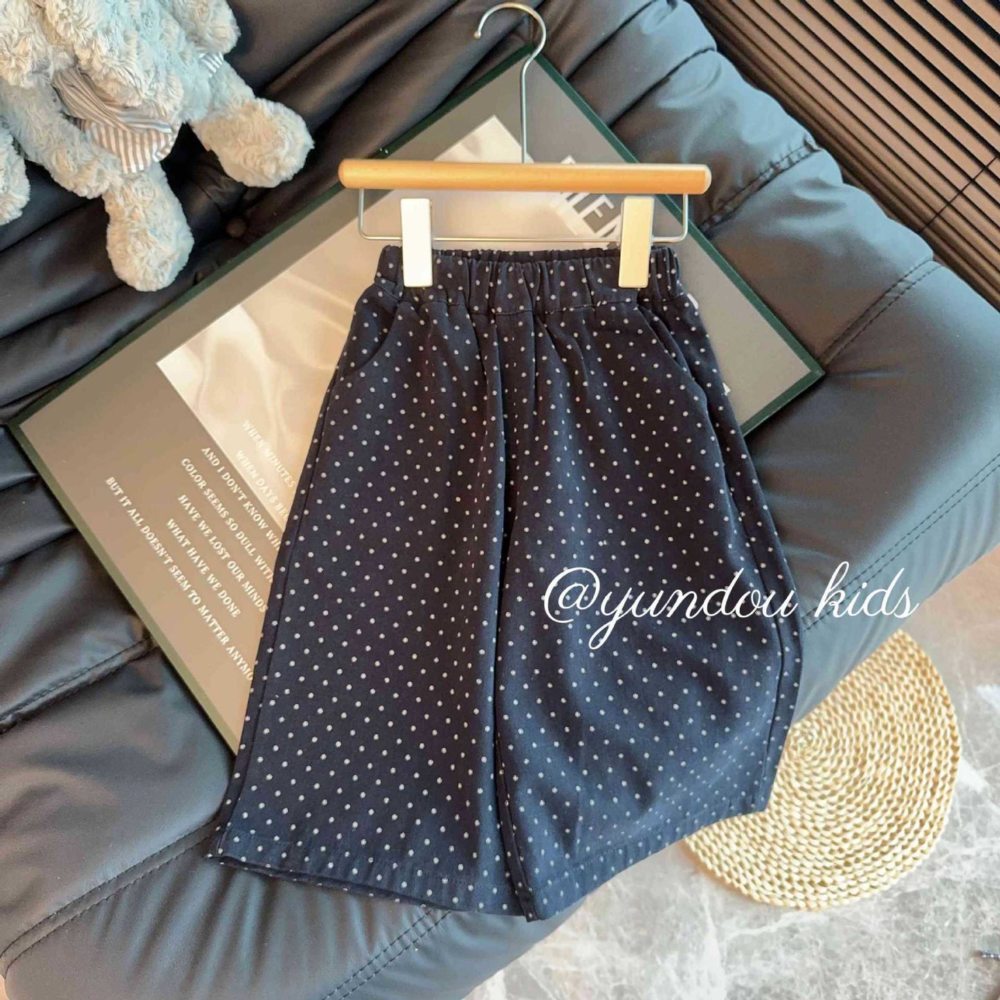 A three-piece set of children's long-sleeved trousers