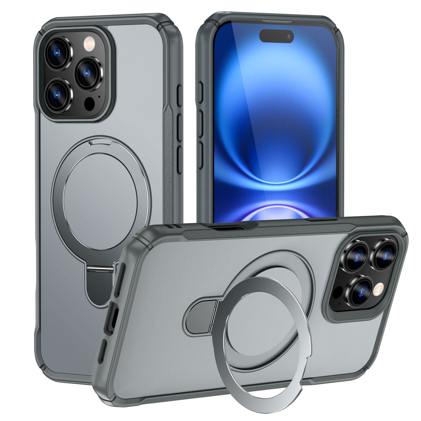 A Magnetic Ring Holder Phone Case
