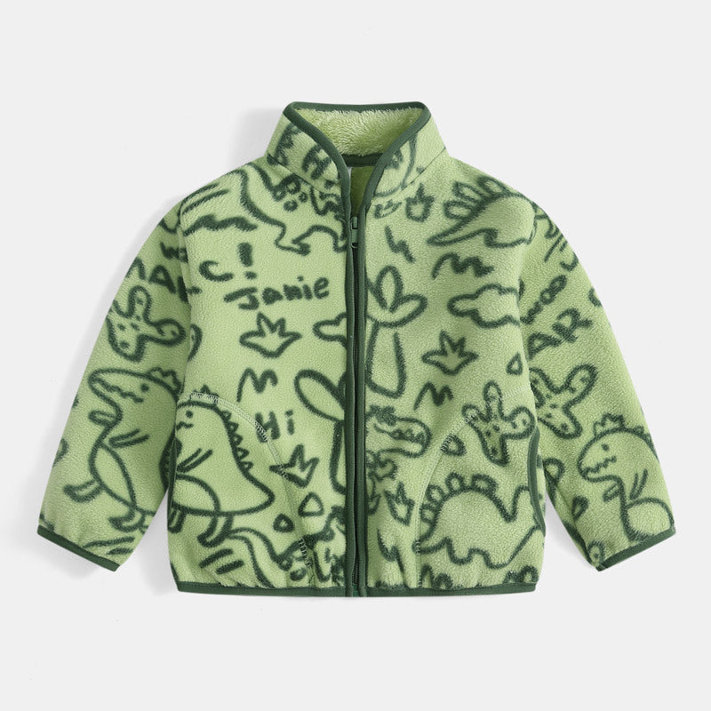 A children's warm fleece jacket for winter
