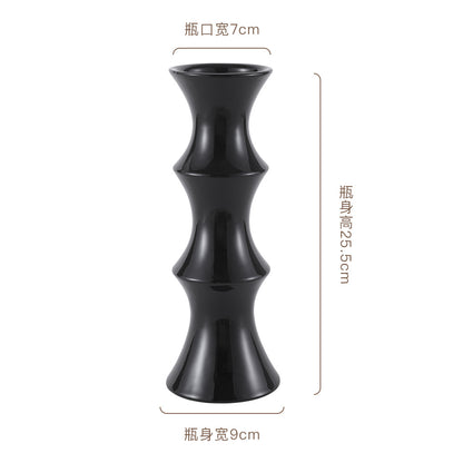 A new retro ceramic vase, high-end ornament ins wind New Year's red medieval high-value hydroponic vase