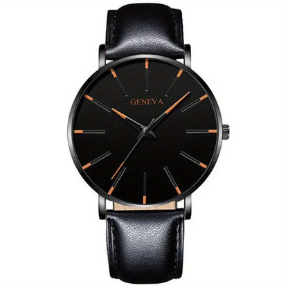 A Geneva Fashion Mesh Strap Watch Men's Watch Colorful Scale Men's Watch Business Quartz Watch Wholesale - Mixbatch