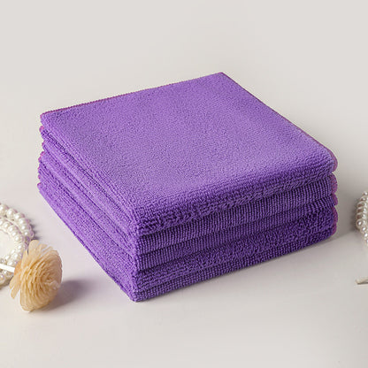 A 350G warp knitted microfiber towel high elastic silk locking edge does not shed hair and does not fade housekeeping cleaning kitchen rag