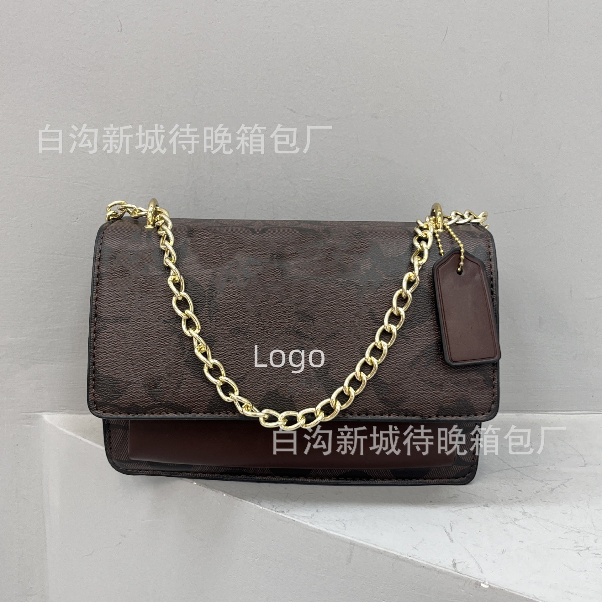 A cross-border bags chain old flower versatile new women's bags simple trend line foreign trade shoulder crossbody armpit women's bags - Mixbatch