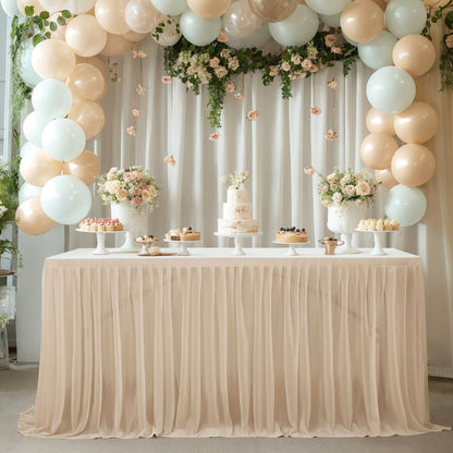 A Table curtain table circumference