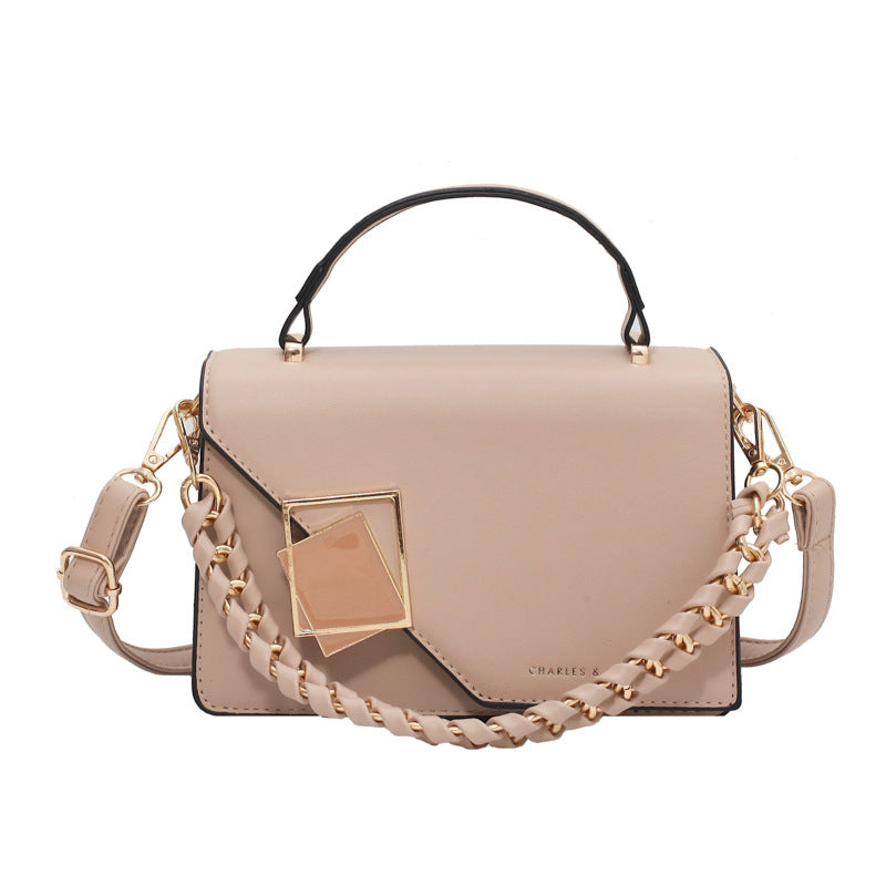A foreign trade bag women's cross-border new fashion versatile chain Bags shoulder oblique span bag Internet celebrity portable small square bag