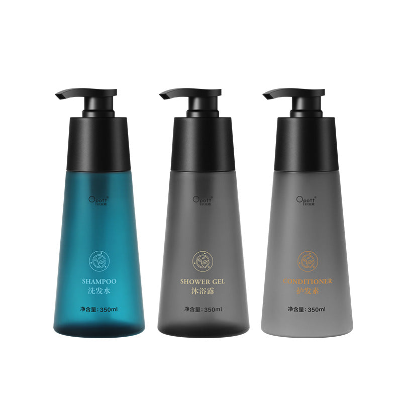 350Ml Hotel Hotel Large Bottle Shampoo Body Wash Conditioner Centella Fragrance Wash Kit