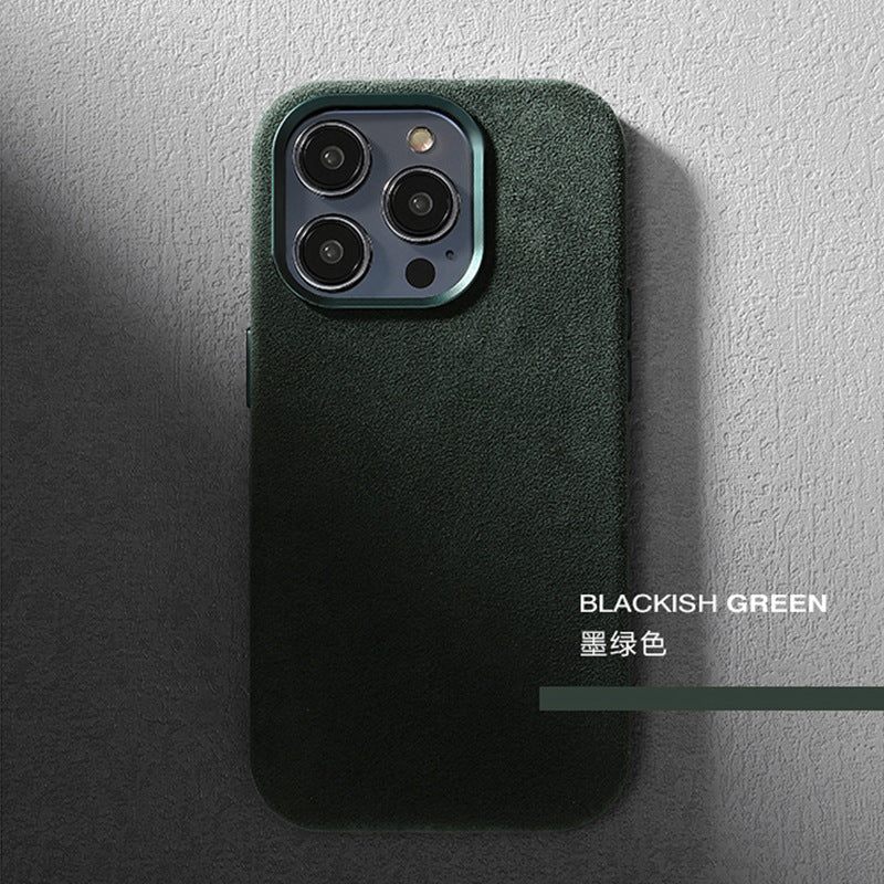 A Applicable to Apple 17promax mobile phone case, high-end flip fur iphone16pro new protective case 15p.