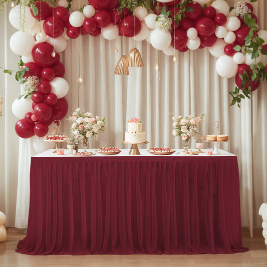 A Table curtain table circumference
