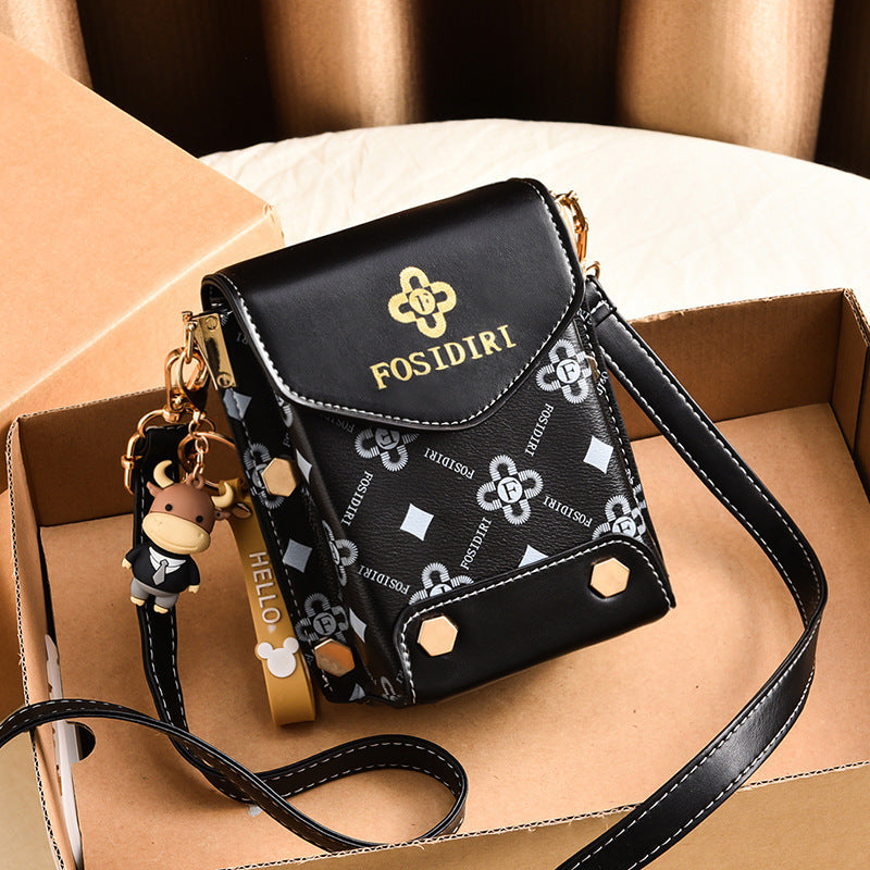A live broadcast new mini mobile phone bag Internet celebrity live broadcast bag fashion shoulder messenger bag retro small bag - Mixbatch