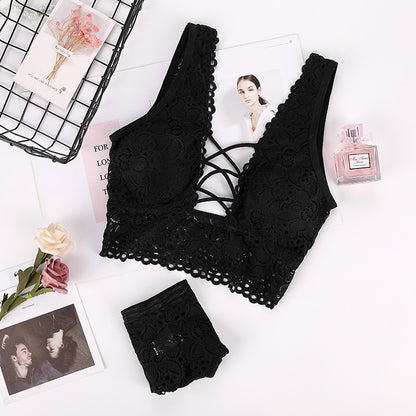 A lace underwear suit