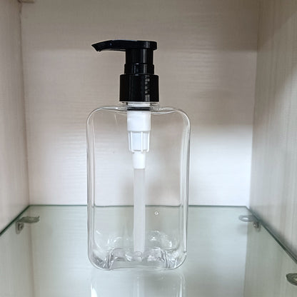 A 300ml transparent bottle Pet cat and dog fragrant body wash bottle PETG sub-packaging 200ml square plastic dilution bottle - Mixbatch