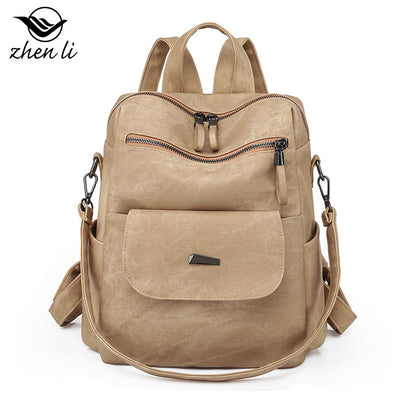 A bag large capacity cross-border women's backpack, backpack women's bags, retro backpack women's bags