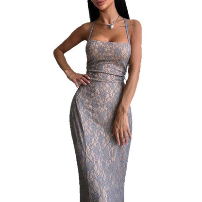 A Lace Camisole Maxi Dress