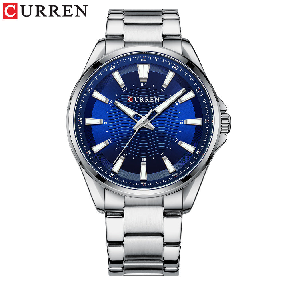 A business steel belt men's watch, quartz watch foreign trade watch 8424