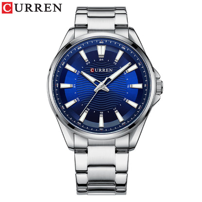 A business steel belt men's watch, quartz watch foreign trade watch 8424
