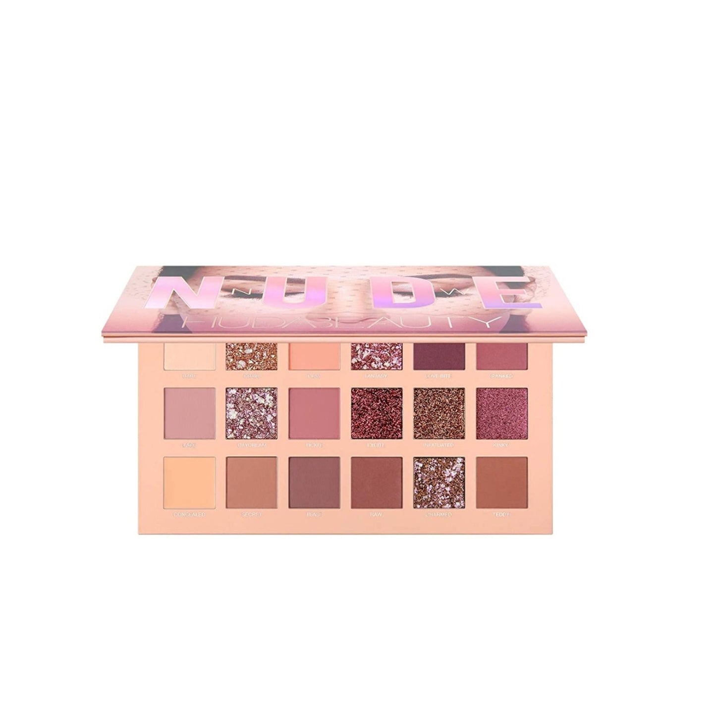 A huda 18-color eyeshadow 1st generation 3rd generation desert eyeshadow gold empowered inverted rose snowflake 18-color eyeshadow - Mixbatch