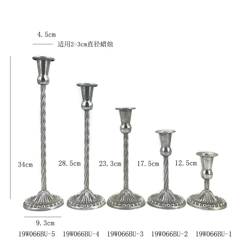 A European wrought iron candle holder Wedding arrangement Single head candle cup Hotel homestay decoration Candle light dinner Candle holder