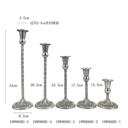 A European wrought iron candle holder Wedding arrangement Single head candle cup Hotel homestay decoration Candle light dinner Candle holder