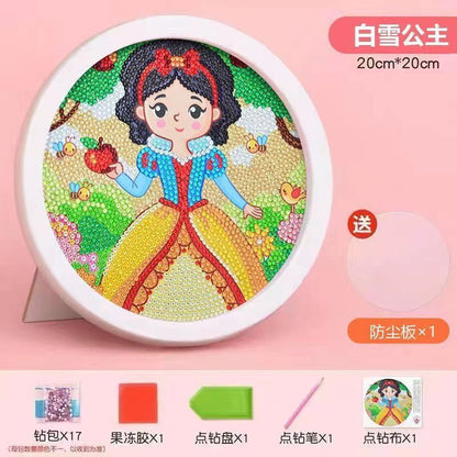 A diamond sticker paste point diamond painting toy little girl handmade children DIY - Mixbatch