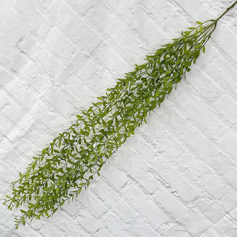 A large willow leaf new willow leaf simulation green plant wedding hall wall hanging home garden plant wall