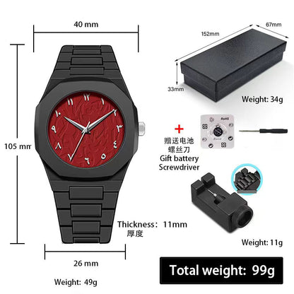 A Men's Premium Waterproof Women's Watch South East Asia Middle East Popular Plastic Men's Quartz Watch
