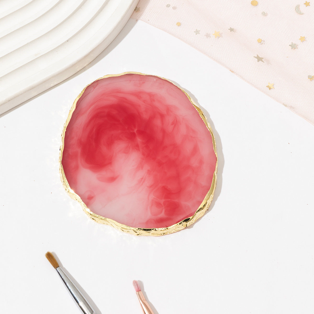 A Nail Art Palette Resin Agate Phnom Penh Palette Nail Art Display Board Color Display Resin Nail Art Palette - Mixbatch