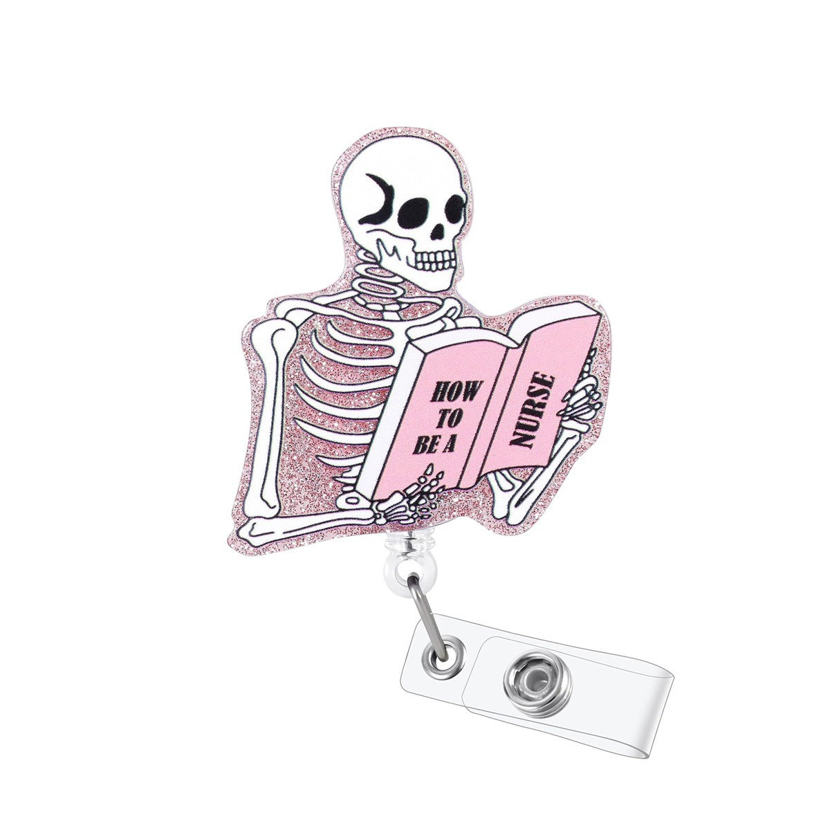 A Acrylic glitter, easy-pull buckle, alligator clip, ID clip, work card clip, retractable badge, scroll buckle, spot.