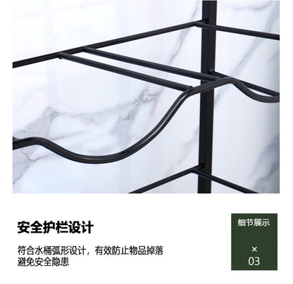 رف دلو بثلاث طبقات، صف واحد وصفين، لوضع دلو موزع المياه 