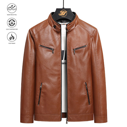 A leather jacket for men