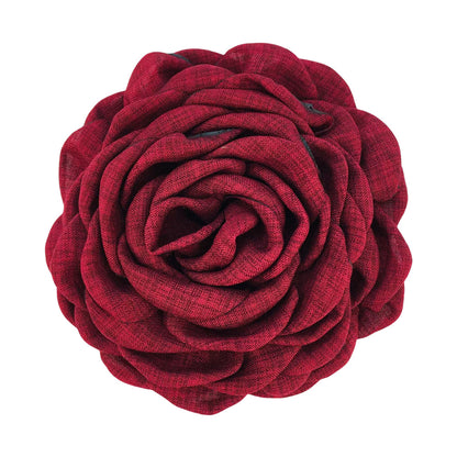 A Caro9cm Internet celebrity with the same baked edge hair grab flower 12cm Lolis burnt edge flower with brooch hairpin pin - Mixbatch