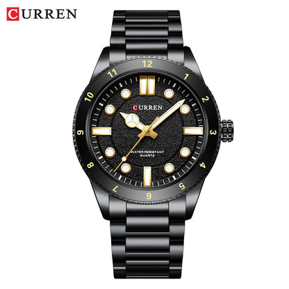 A 8450 Cross-border Simple Men's Watch Waterproof Steel Belt Men's Business Quartz Watch Men's Watch