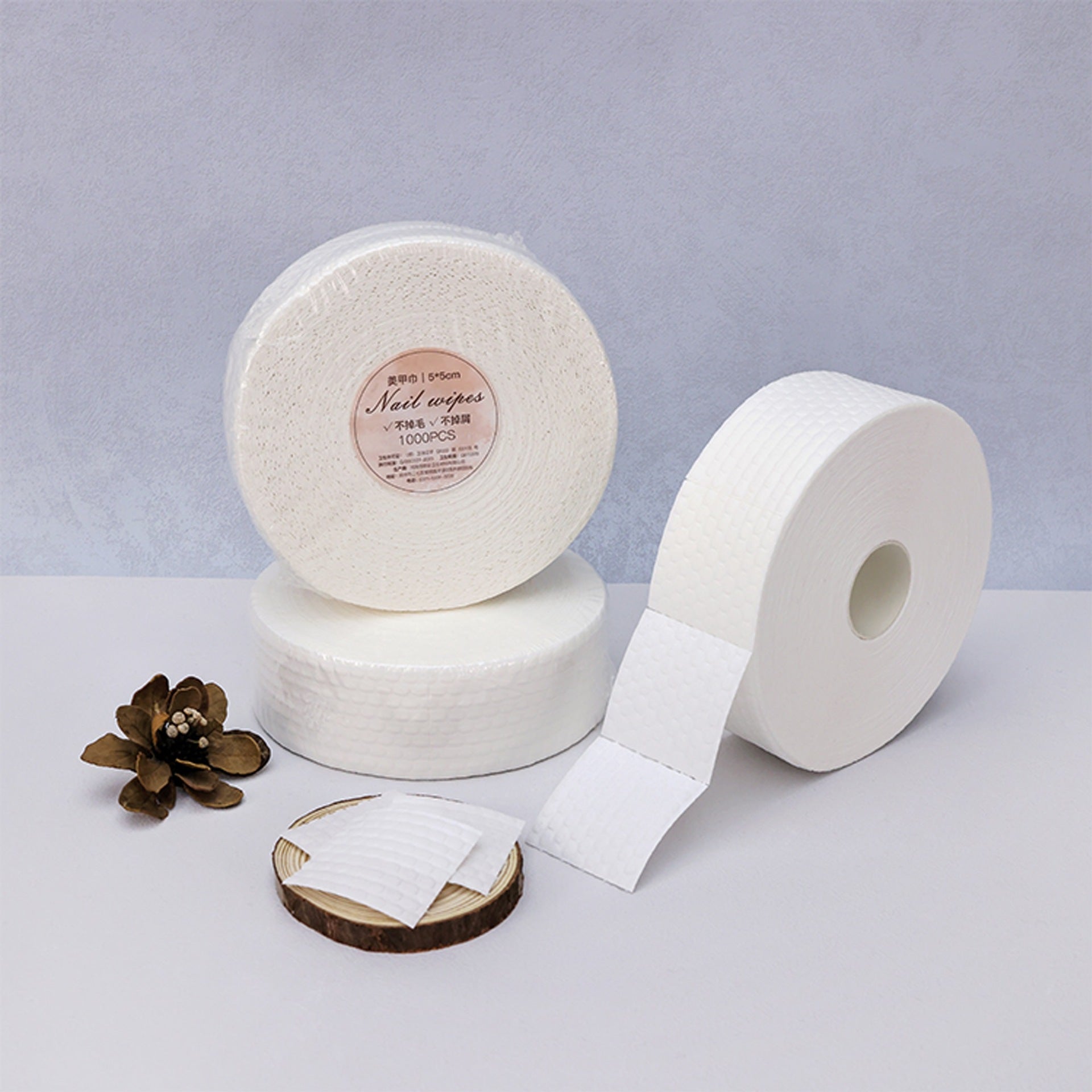 A 1/2 water-saving nail cotton sheets, nail washing cotton, non-dropping flocculent cotton sheets, cross-border nail towels, cleaning cotton sheets - Mixbatch