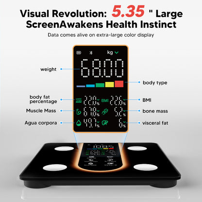 A body fat scale