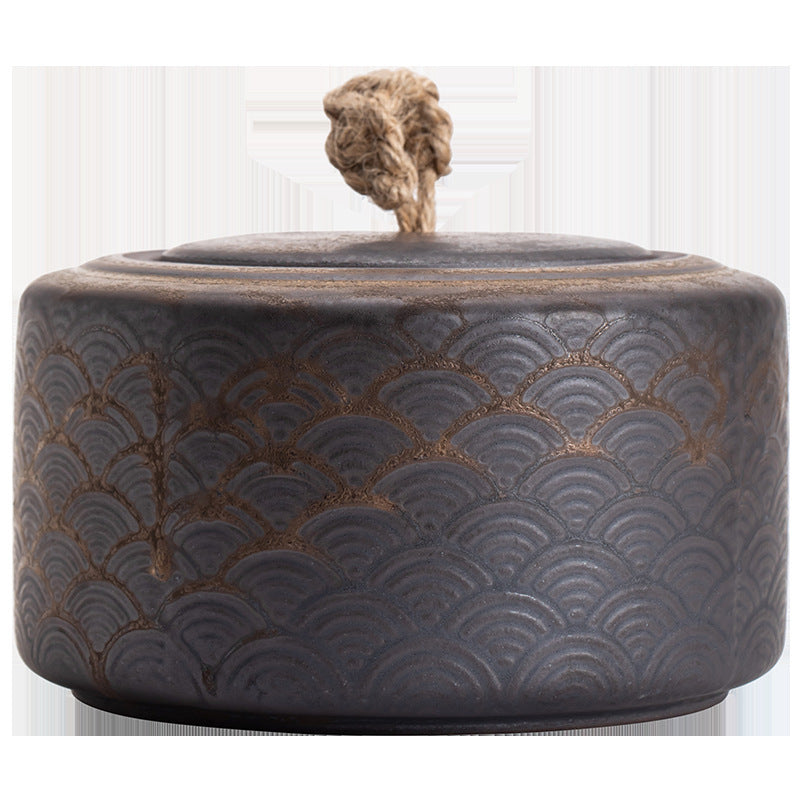 A tea pot porcelain storage tank