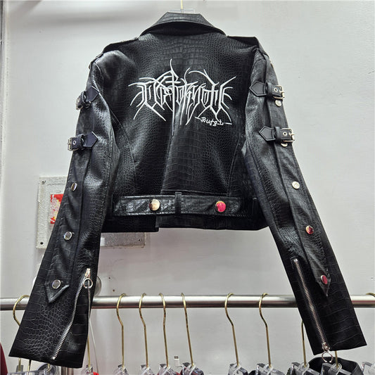 A jacket PU leather jacket