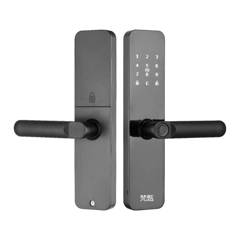 A Tuya wooden door smart lock remote apartment fingerprint password lock indoor door electronic lock