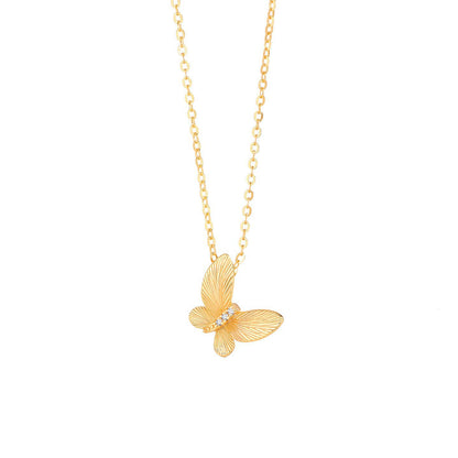 A S925 Sterling Silver Butterfly Necklace