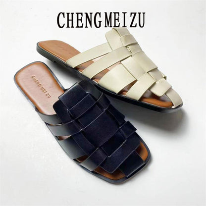 A summer hollow women's shoes flat slippers