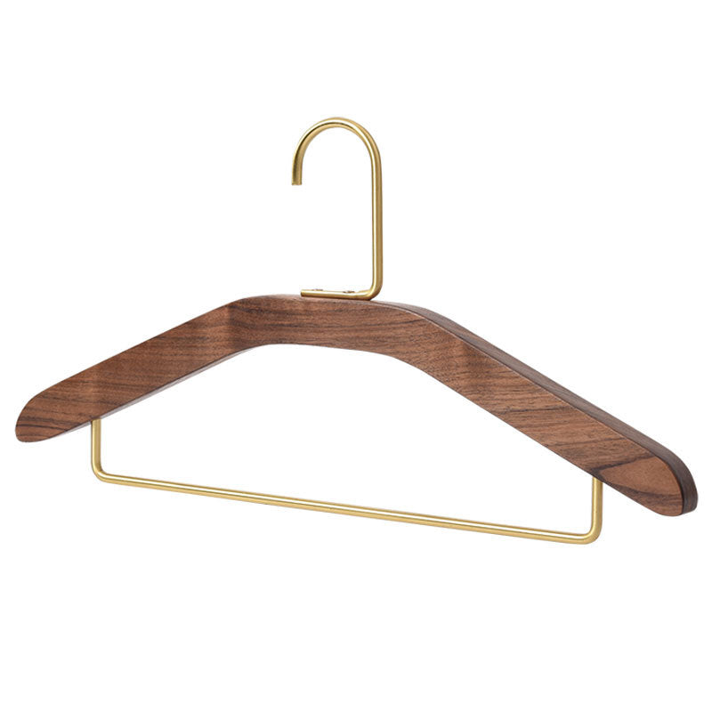 A black walnut solid wood hanger pants rack