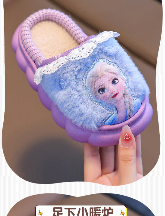 A children's thermal slippers