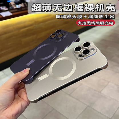 A Magnetic borderless phone case