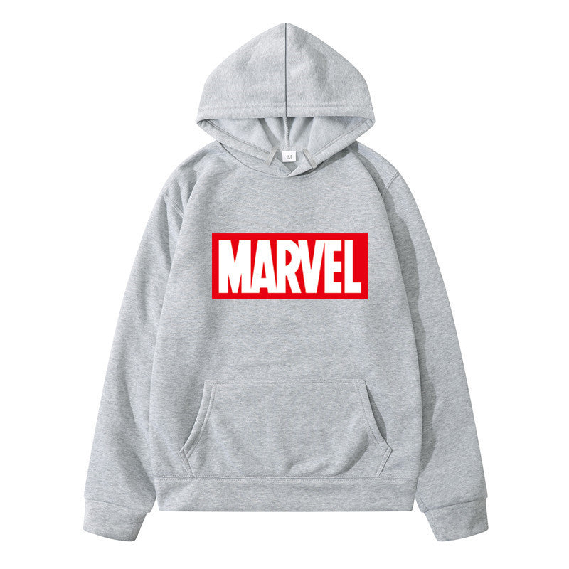 A printed men's and women's sweater autumn and winter fashion new men's hooded pullover sweater