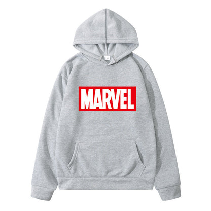 A printed men's and women's sweater autumn and winter fashion new men's hooded pullover sweater