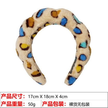 A high cranial top hair accessories women wash face bath clouds sponge headband makeup remover hair band headband