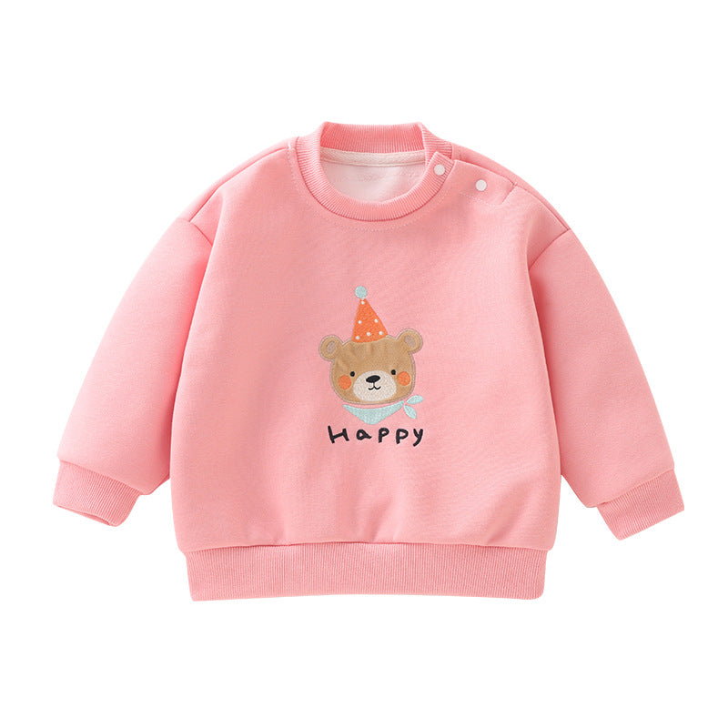 A children's long-sleeved sweater