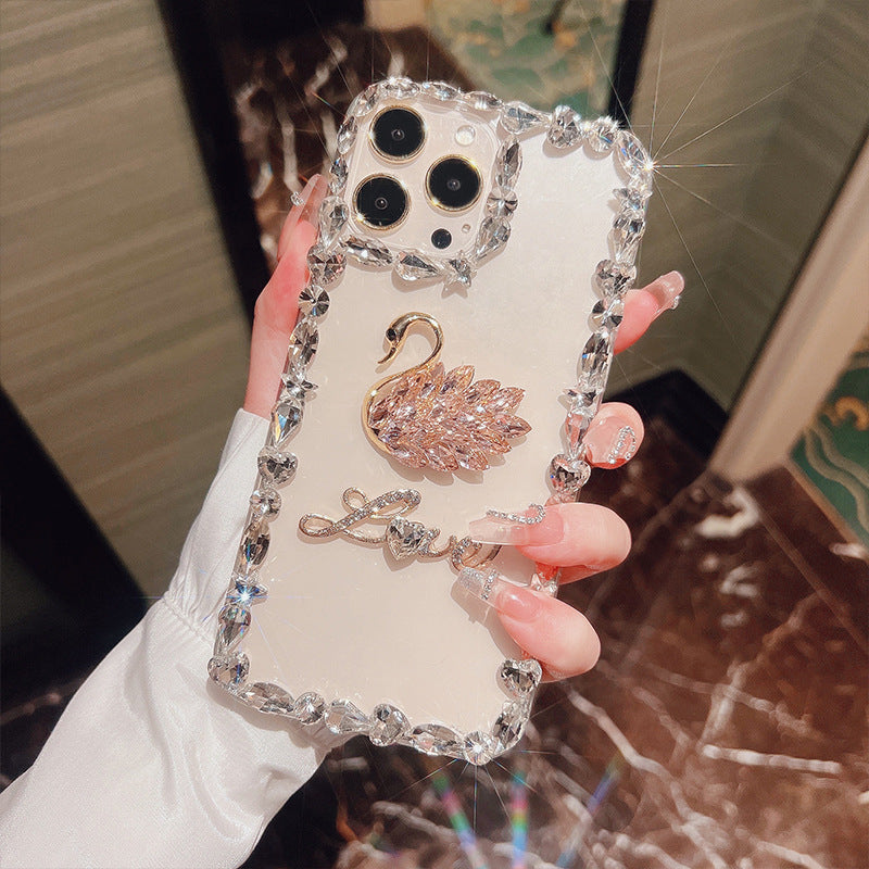 A Diamond transparent phone case